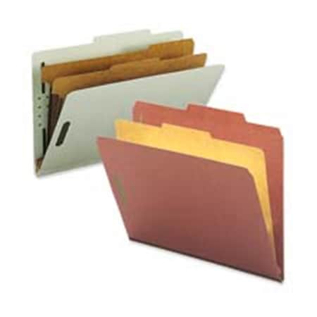 Made-To-Stick Plain 2 & 5-Tab 2-Divider Classification Folders, Gray & Green MA3203816